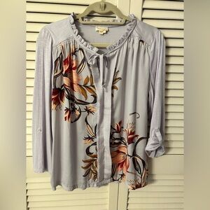 Anthropologie Meadow Rue lavender Women's Top